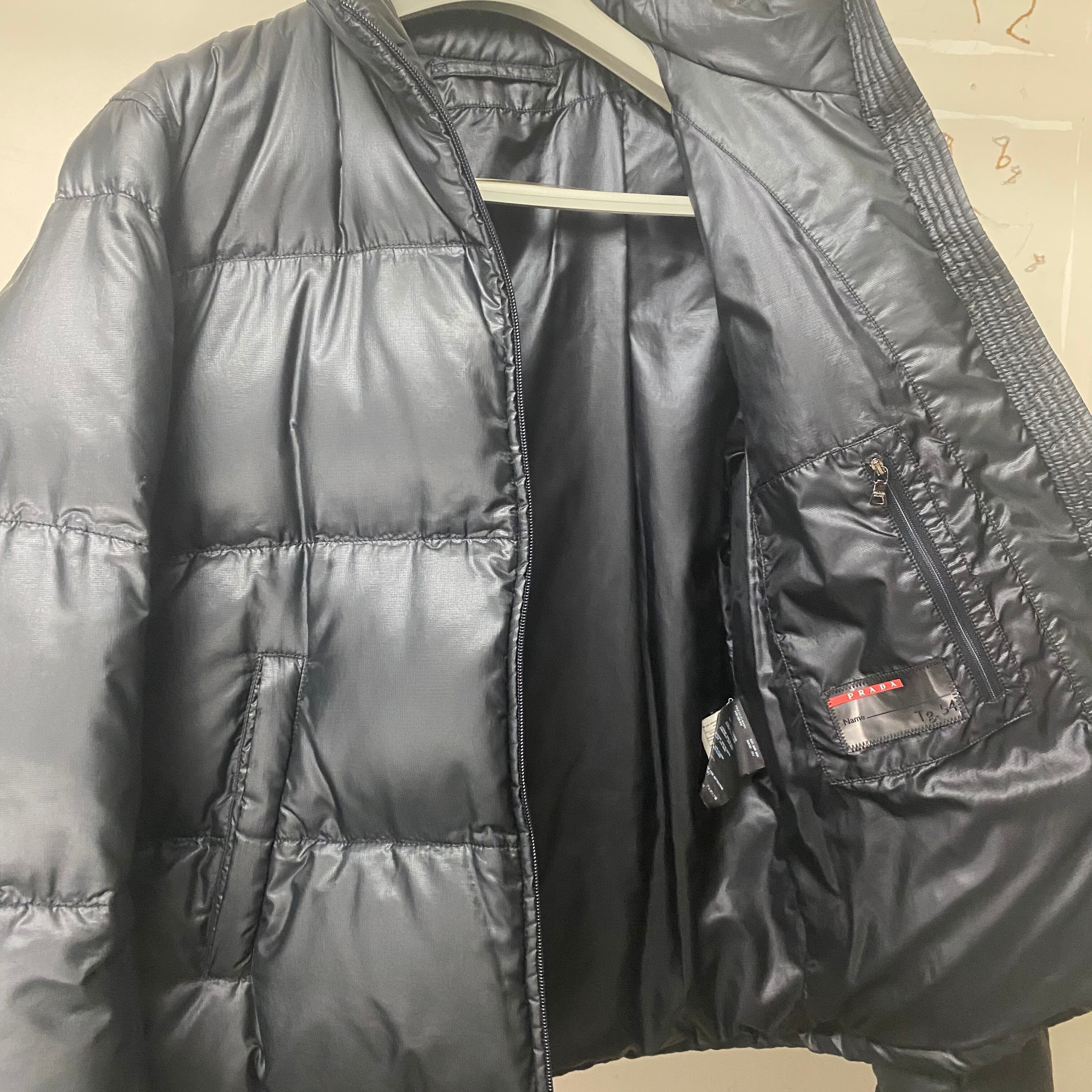 PRADA SPORT black nylon down jacket | NOIR ONLINE
