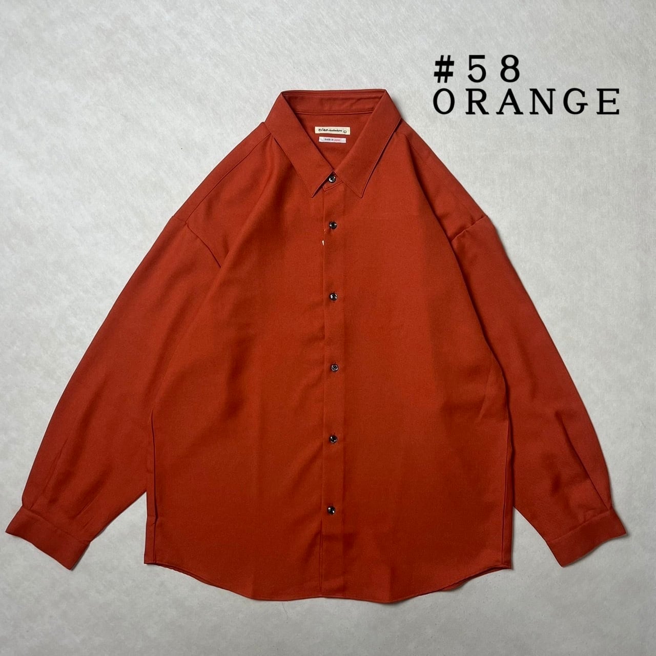 日本製】【定番】リフラクスとろみシャツ ルーズフィット CIAO 221-00