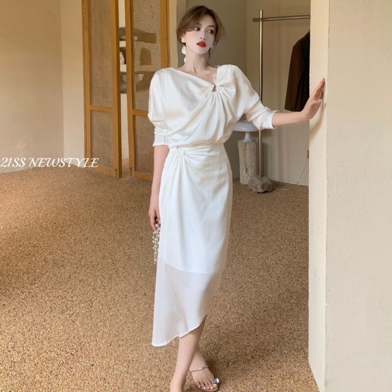 サマーシャツ ハイウェストウェストスカート 夏物 ハンチェンe29676093433