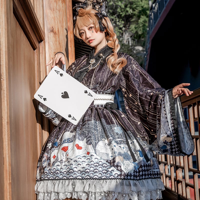 ゴスロリ通販 With U 和ロリ 和装 着物 着物風 セットアップ ブラウス