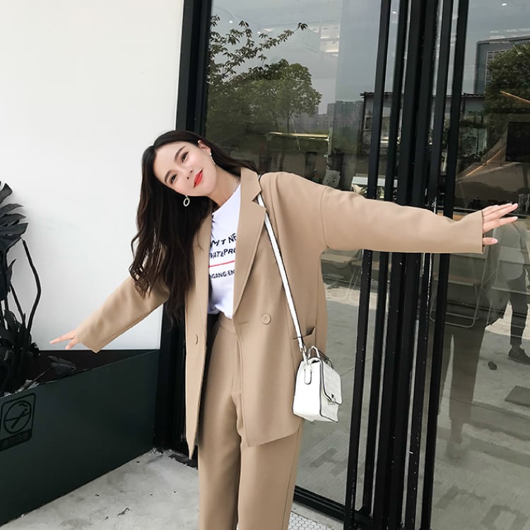 S Xl キャメル パンツスーツ レディース 入学式 入園式 卒園式 七五三 ママ 2点セット ジャケット パンツ Q Toworld キュートワールド 子供服 メール便は何点でも送料の合計は280円