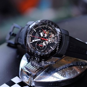 【GRAHAM グラハム】Chronofighter Superlight Carbon Skeleton クロノファイタースーパーライトカーボン スケルトン／国内正規品 腕時計