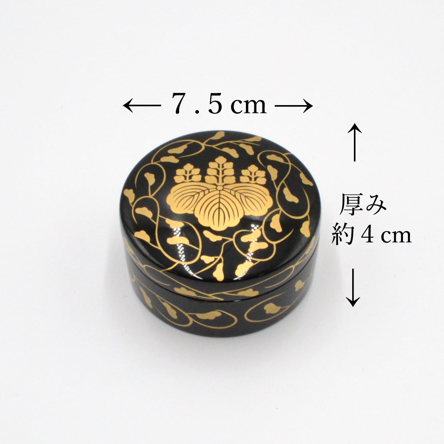 葦52)輪島塗 秀悦 三宝 蒔絵 金彩 桐紋 唐草模様 漆芸|漆芸 葦52)輪島塗 秀悦 三宝 蒔絵 金彩 桐紋 唐草模様 漆芸|漆芸