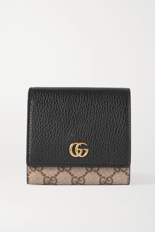 GUCCI　GG Marmont Petite　キャンバスウォレット　ブラック