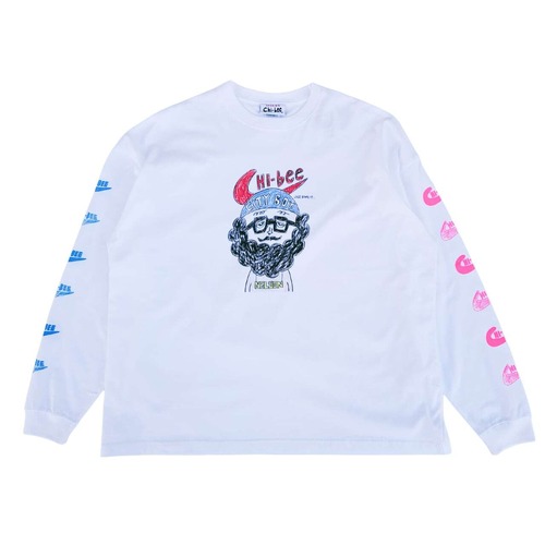 CHI-BEE just doing it ロングTシャツ(white)