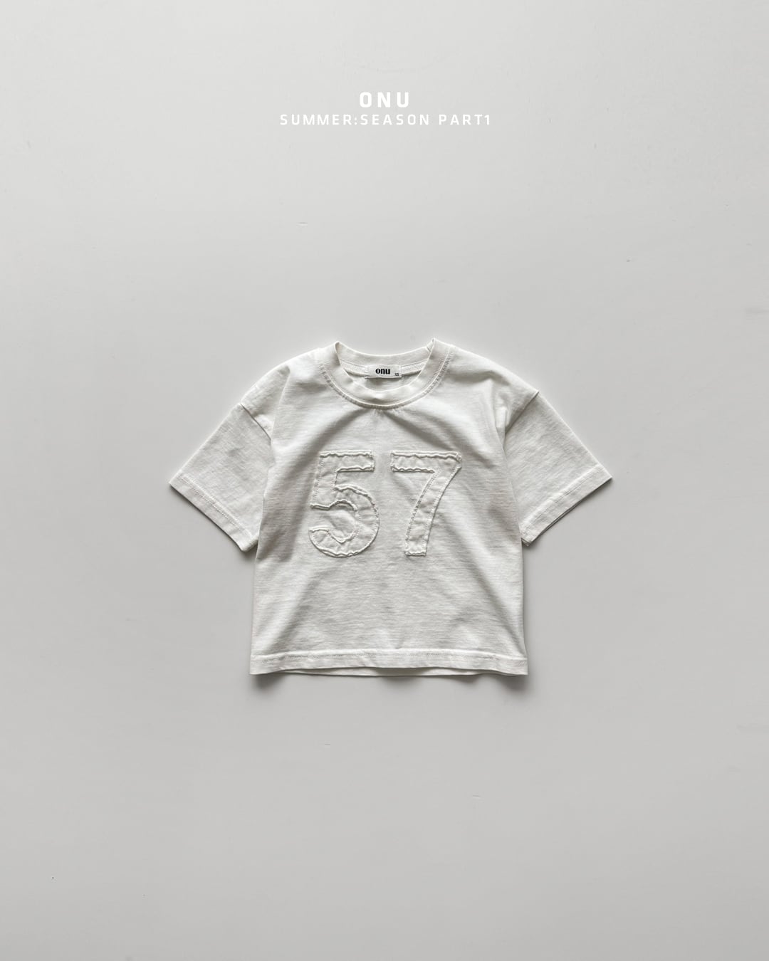 number patch tee【onu】※6月上旬〜6月中旬発送予定 | UNEM.BEBE