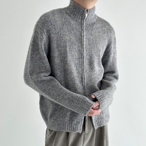 ダブルジップハイネックカーディガン　923