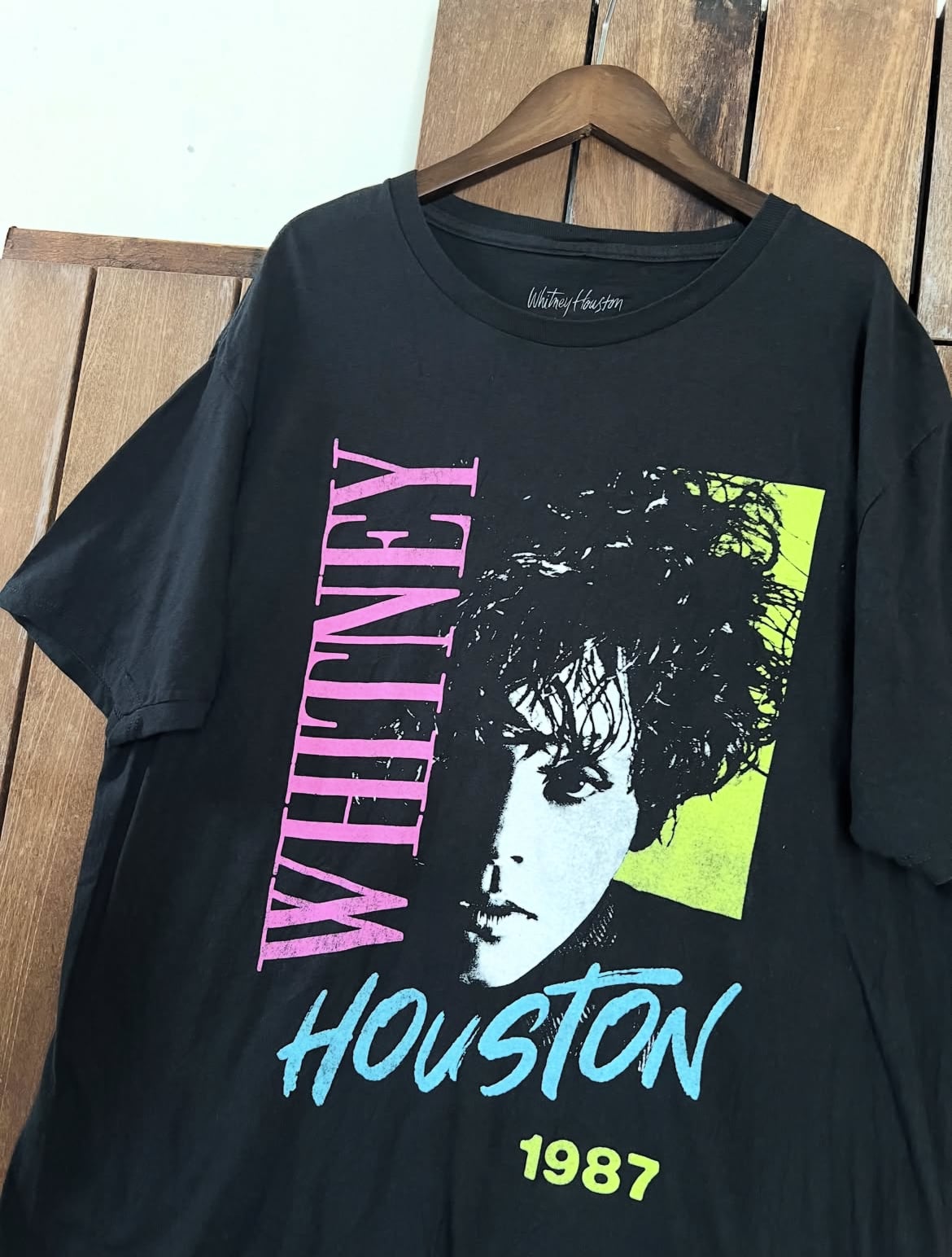【希少】00s old Whitney Houston Tシャツ ブラック 00's〜 Whitney Houston 