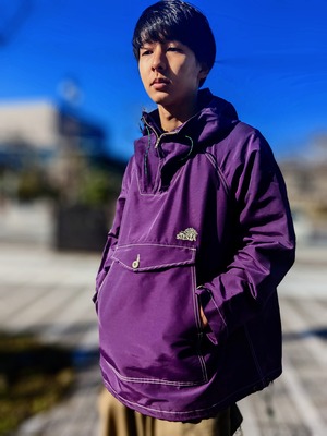 SIESTA  SPRING PULLOVER HOODIE Purple ( cotton60％ nylon40% )