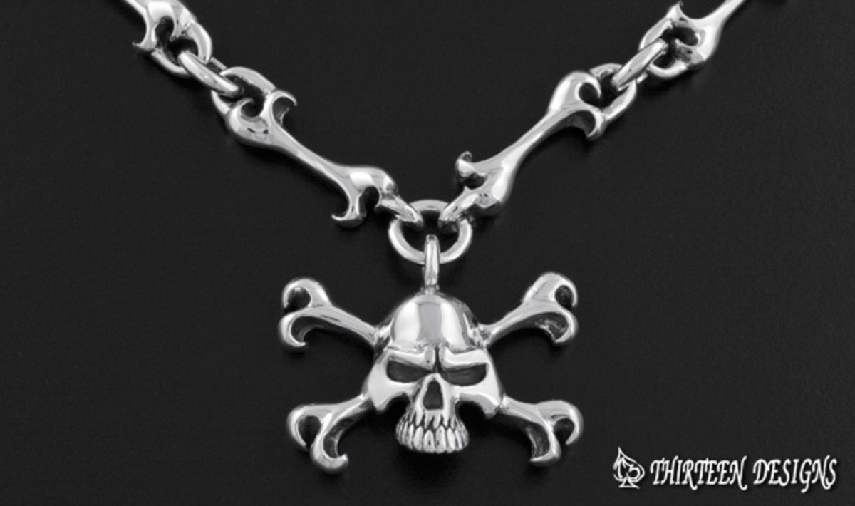 THIRTEEN DESIGNS スカルネックレス THIRTEENDESIGNS サーティーン 
