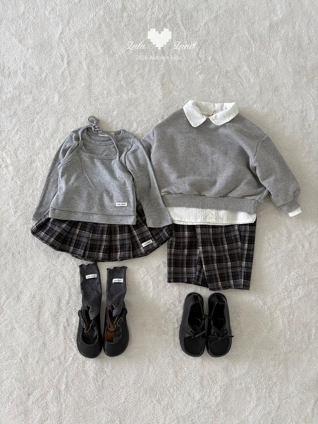 《予約》送料無料【lalaland】Eve Check Skirt