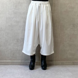Drawstring pants / white【AS SUPERSONIC】