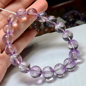 3.1部ファントム状☆可愛いコントラスト・エレスチャルアメジスト ブレスレット