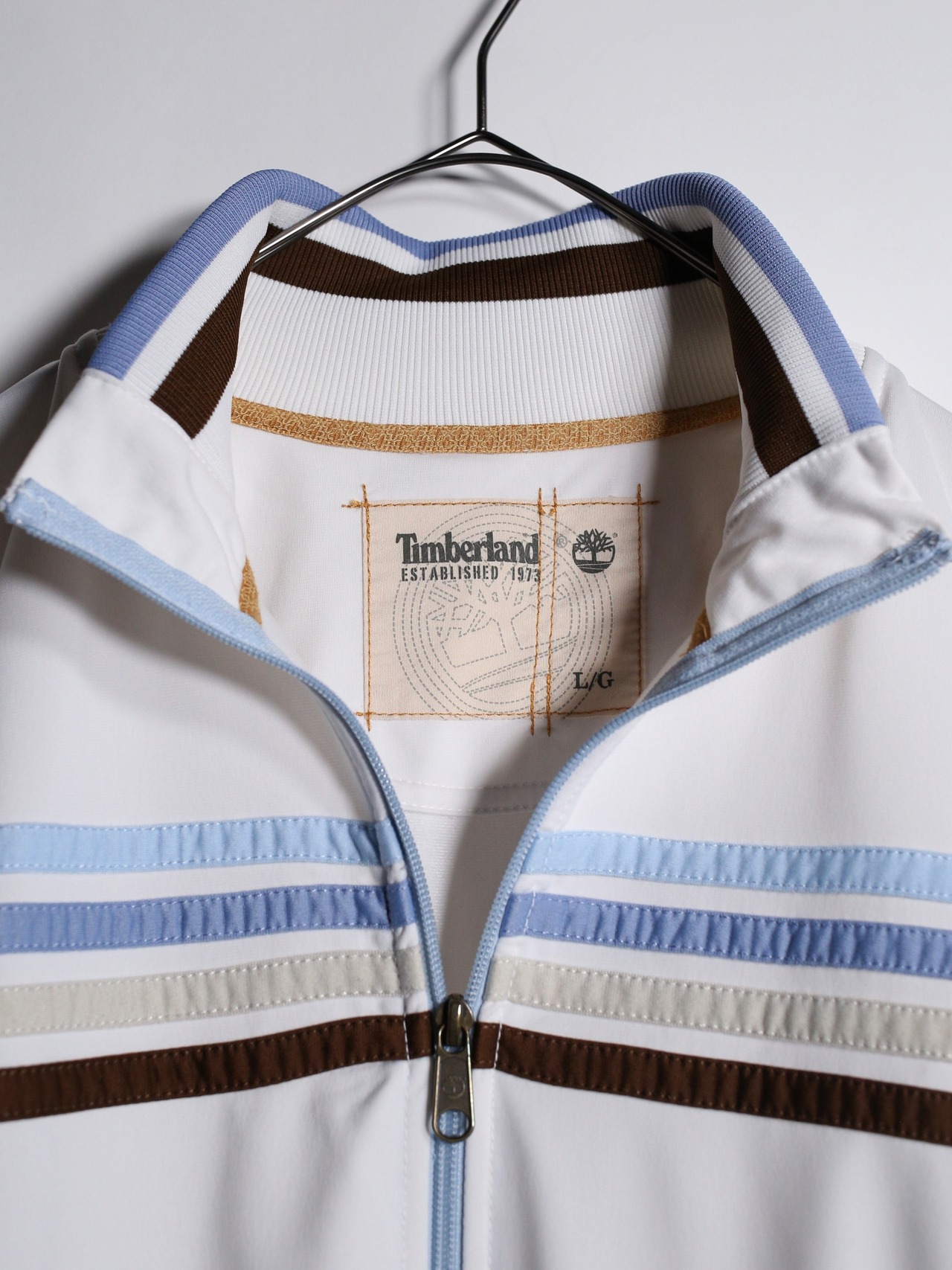 white base 4-line color design over silhouette track jacket - 14