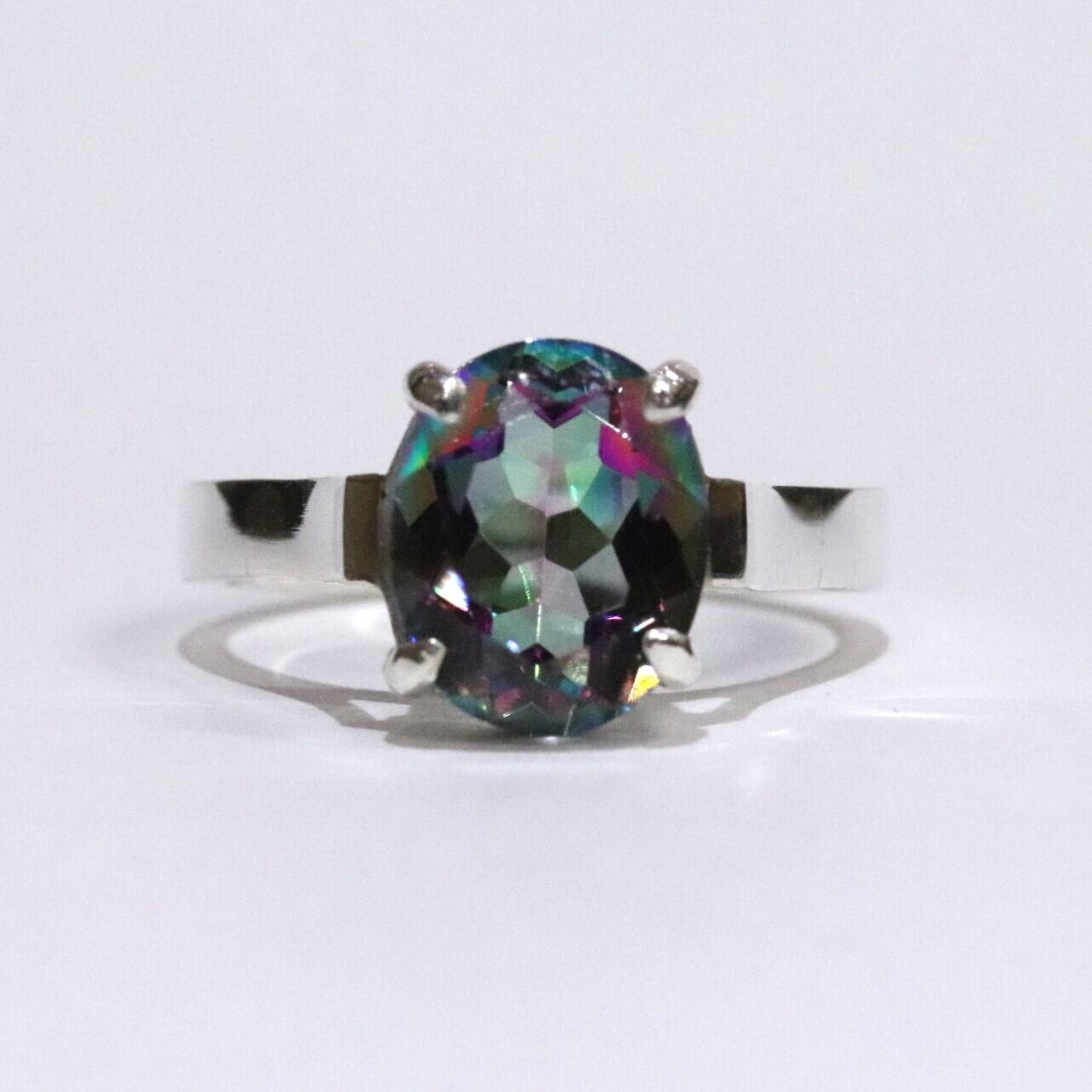 ミスティッククォーツ爪留リング_10×8