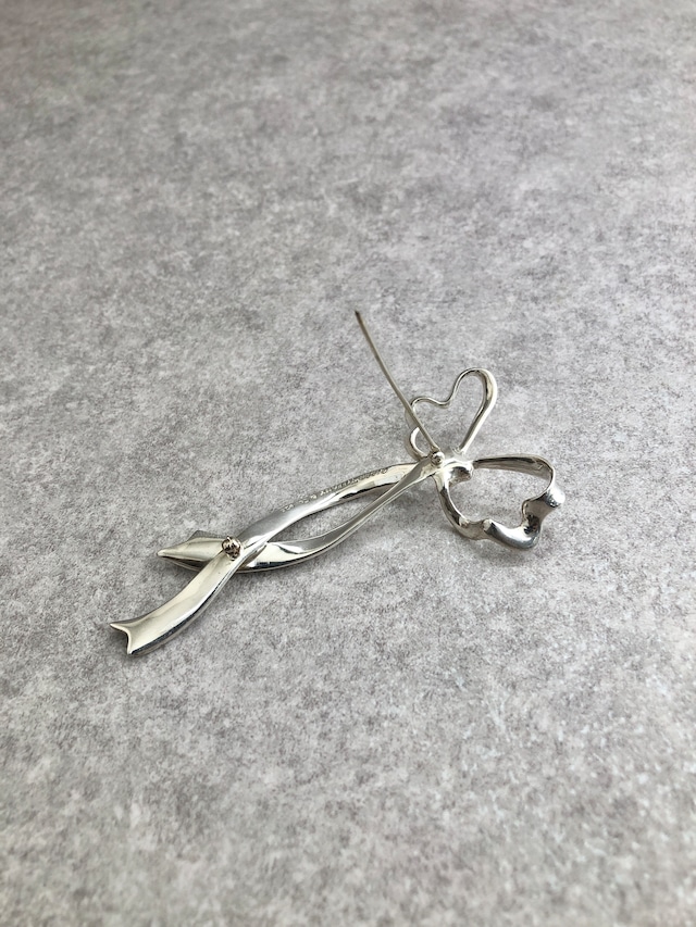 Tiffany & Co. ティファニー ブローチ シルバー リボンモチーフ 925 vintage ヴィンテージ オールド tcufvv