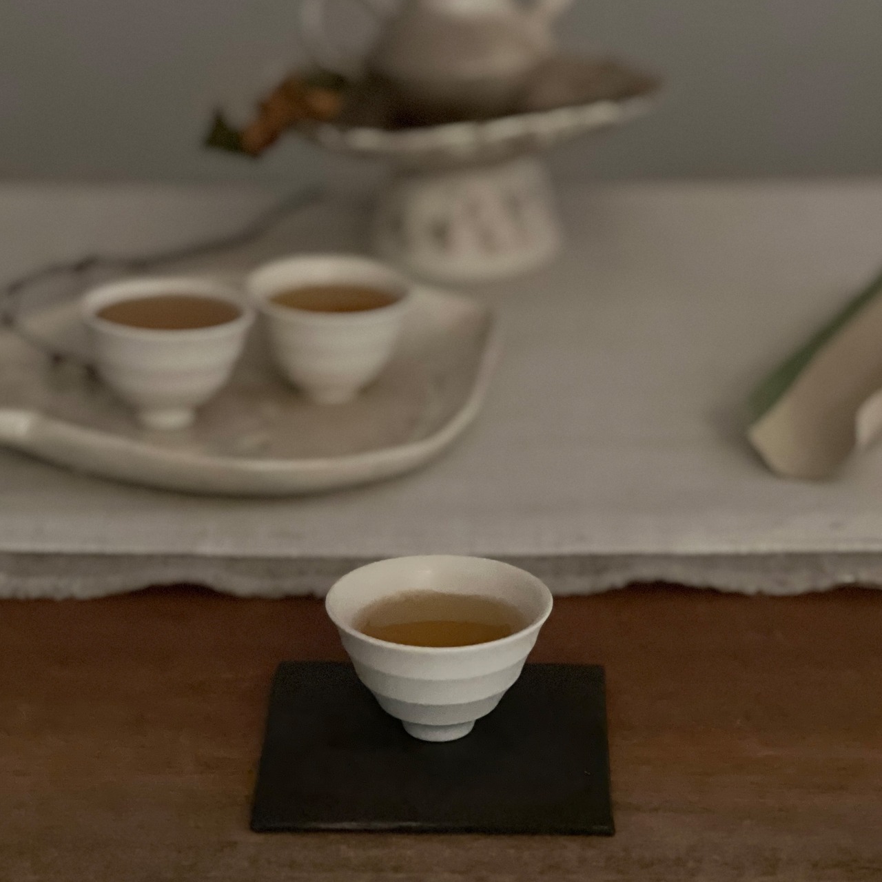 仲上雅子 - 茶杯・白