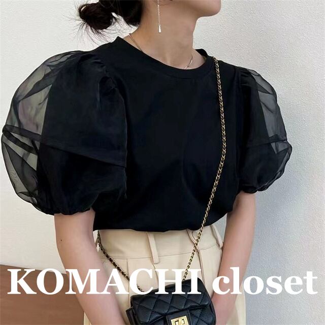 【送料無料】 カットソー パフスリーブ 黒 白 透け感 シースルー 韓国 レディース オルチャン トップス 白シャツ 白トップス 袖あり 半袖 ボリューム袖 ラウンドネック ふわふわ かわいい 大人可愛い きれいめ シンプル 大人 おしゃれ お洒落 大人女子 こなれ感 ラブリー キュート 主役級 存在感 抜け感 無地 春 夏 10代 20代 30代 通学 デート 女子会 休日 イベント 旅行 ガーデン 着回し 普段使い 韓国系 コーデ スタイル