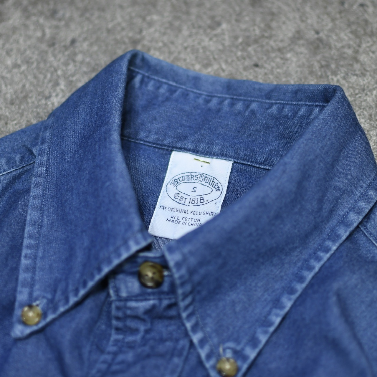 Brooks Brothers denim button down shirt