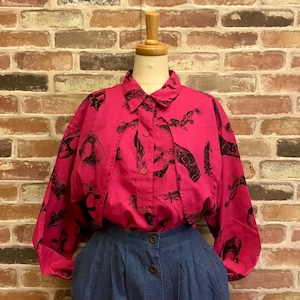 Western Pink Design Shirt