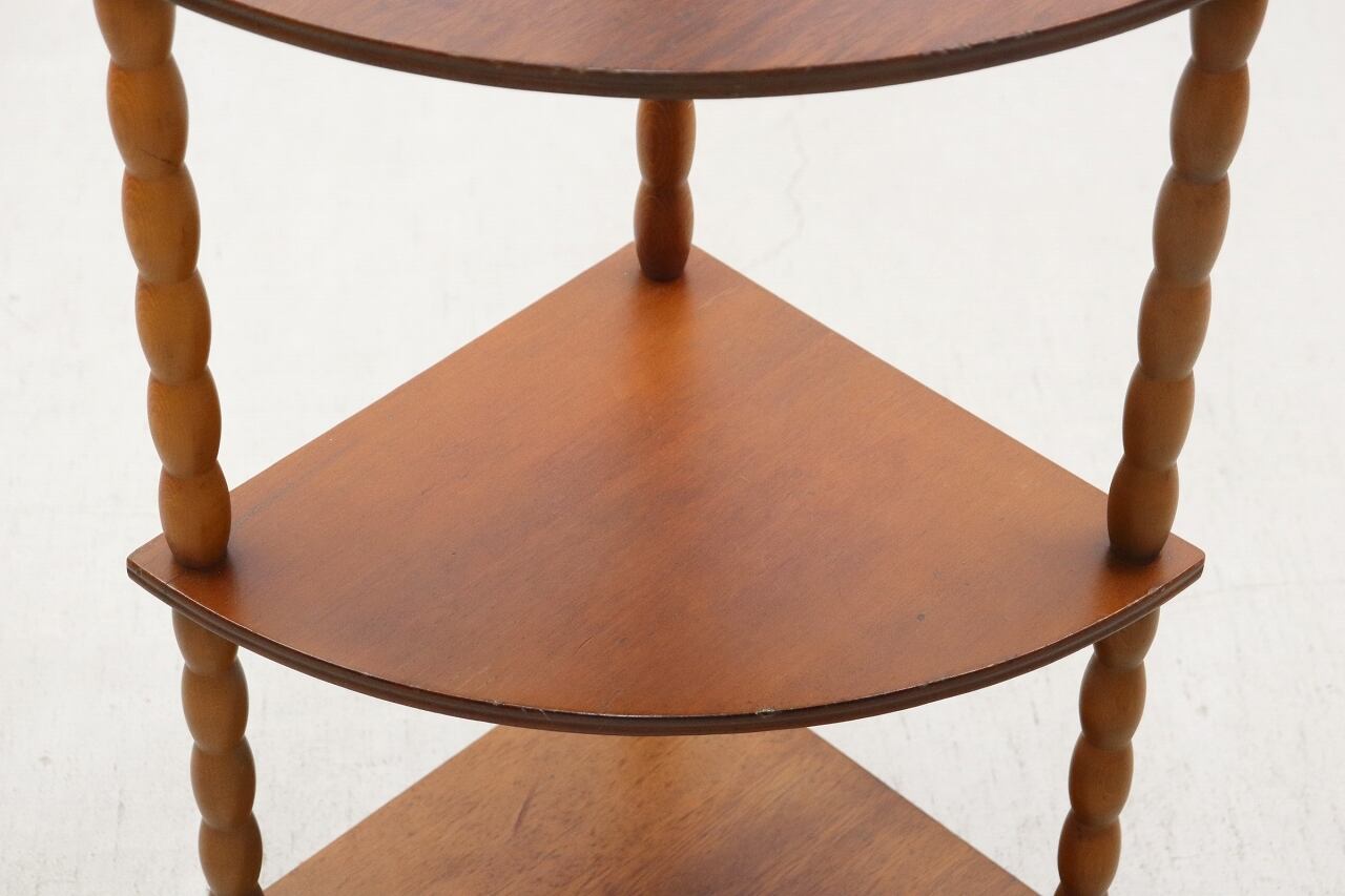 沼津店】レトロ ナジコ コーナー オープンシェルフ 飾り棚 ラック 花台