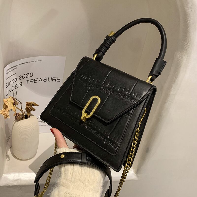 オータムウィンターチェーン スタイル 秋物 冬物 スクウェア ハンドバッグ メッセンジャーバッグ 手作りハンドバック99659581433