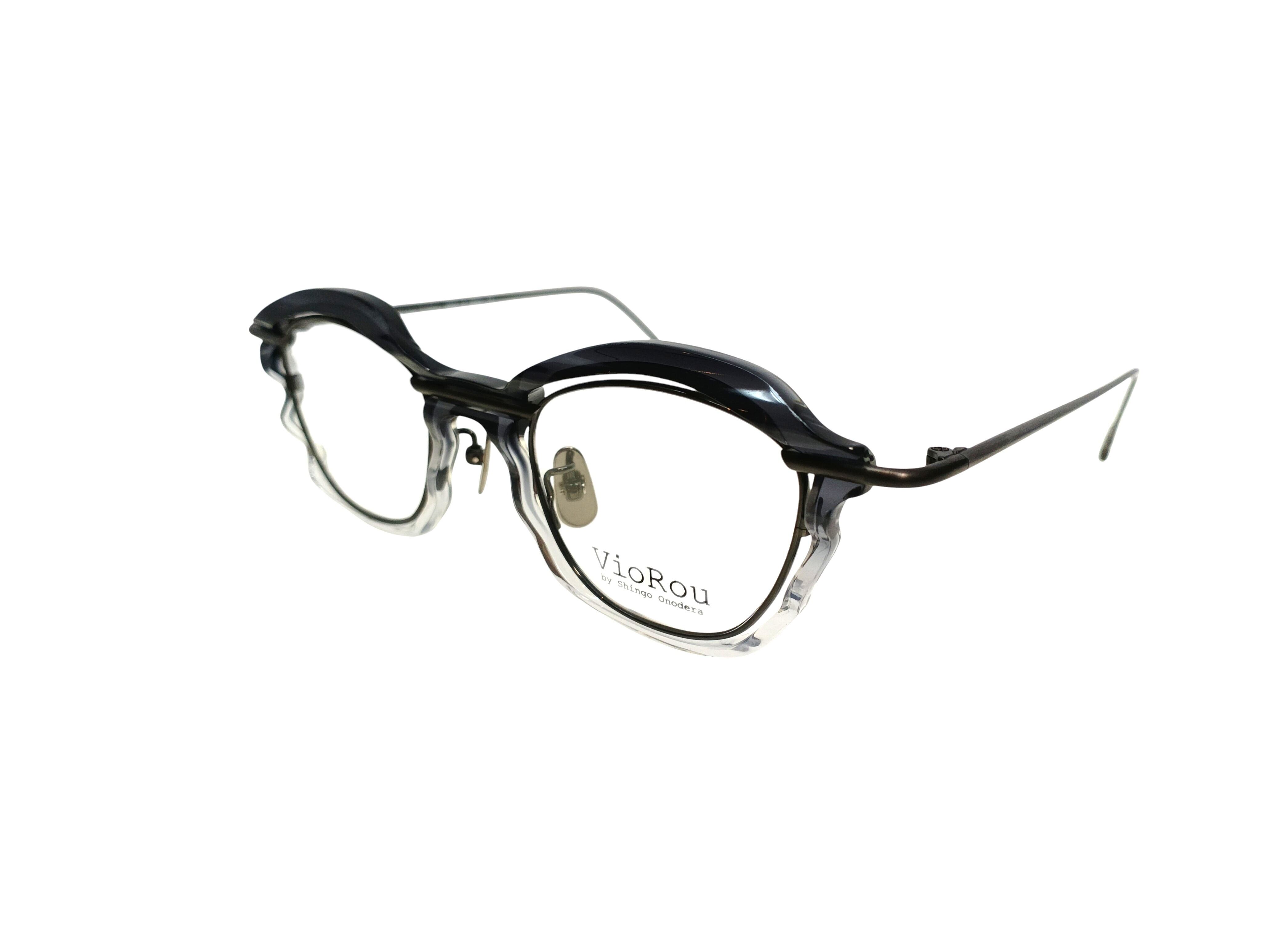 美品 VioRou ヴィオルー サングラス William 日本製 ウィリアム クラウンパント ブロウ 8239/745 BL and YL marble/Blue 54000655 美品 VioRou ヴィオルー サングラス William 日本製 ウィリアム