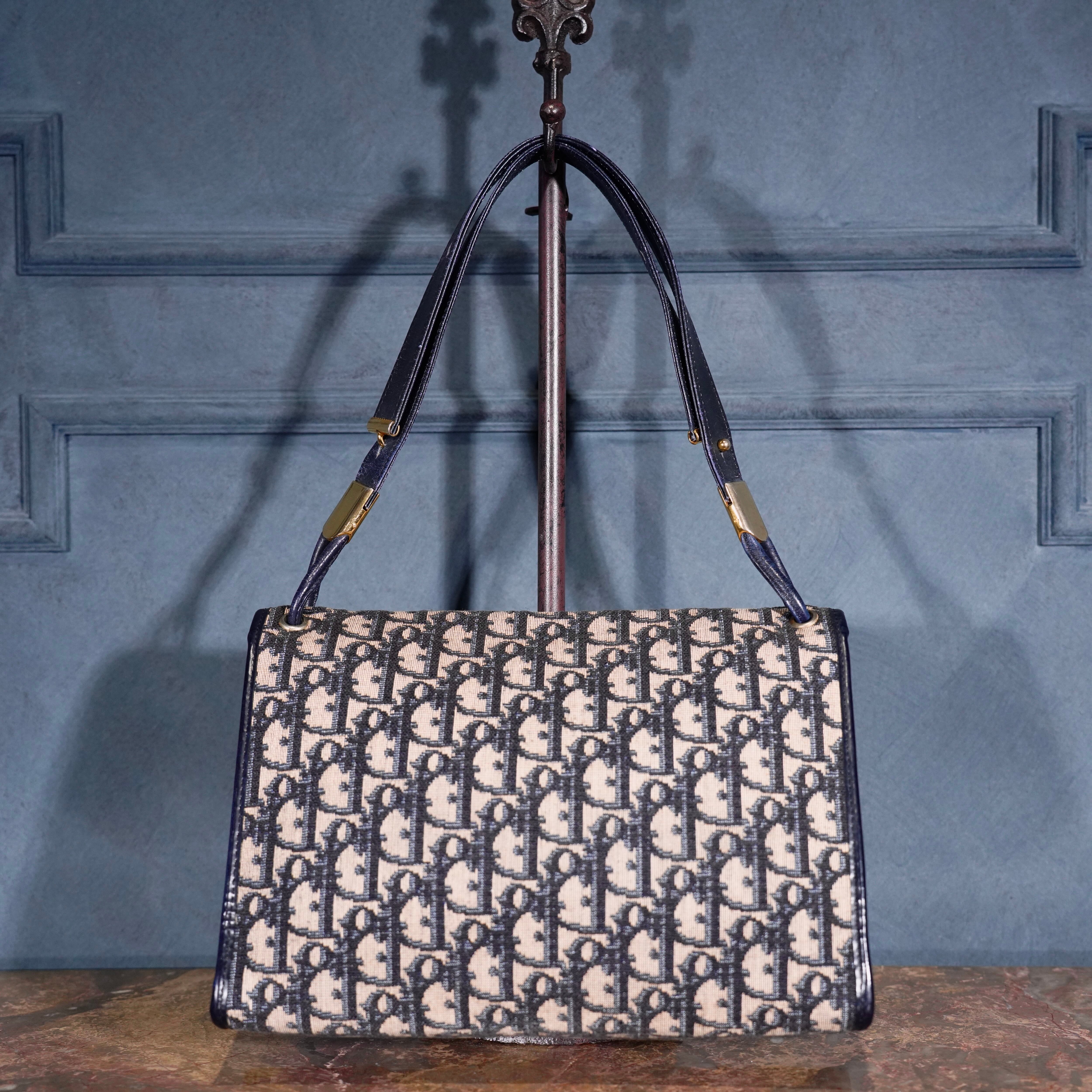 Christian Dior TROTTER LOGO DESIGN SEMI SHOULDER BAG/クリスチャン