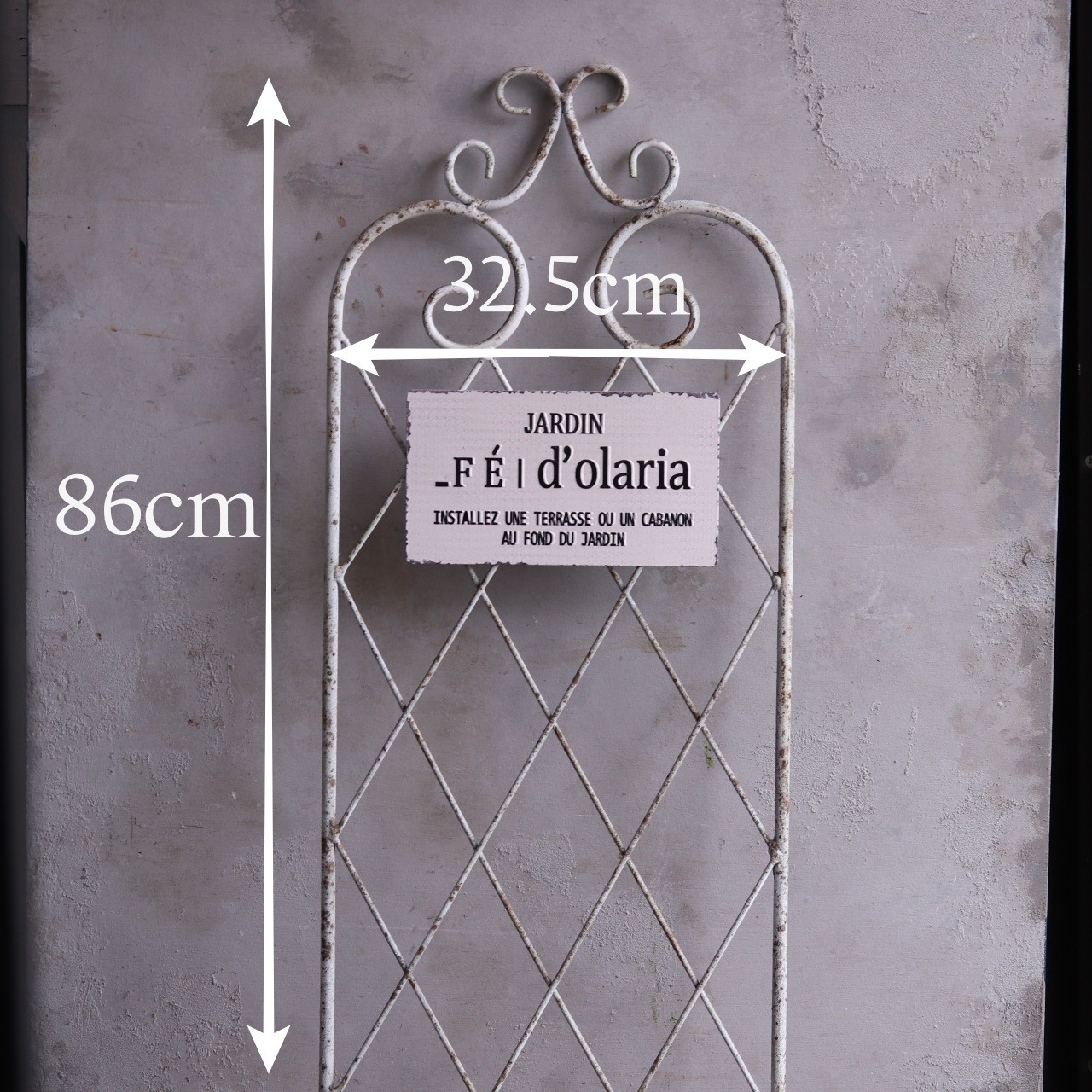 mondimanche フェンス　ベレフルールフェンスW　UF 649｜お庭や壁のアクセントに　壁につけてお花を飾れる