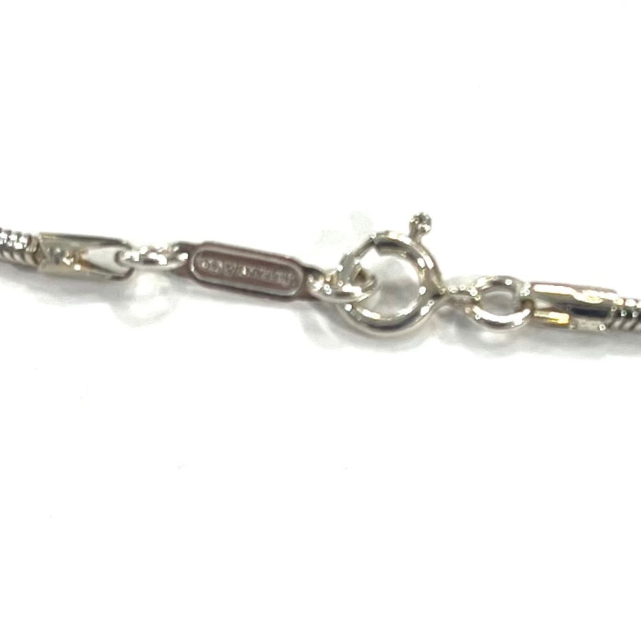TIFFANY & Co.】 2772 1837 バーネックレス SV925 スネークチェーン