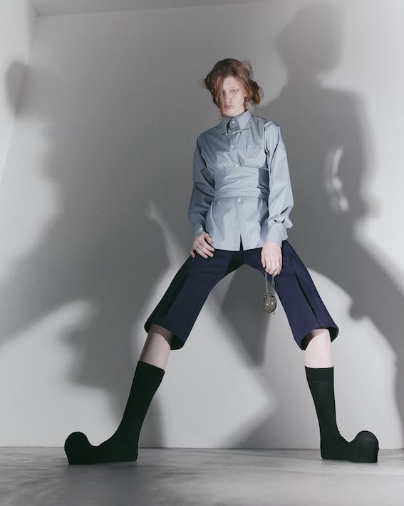 トップス cobble du collar pierce shirts GRAY cobble du / collar pierce shirts / GRAY | POETRY