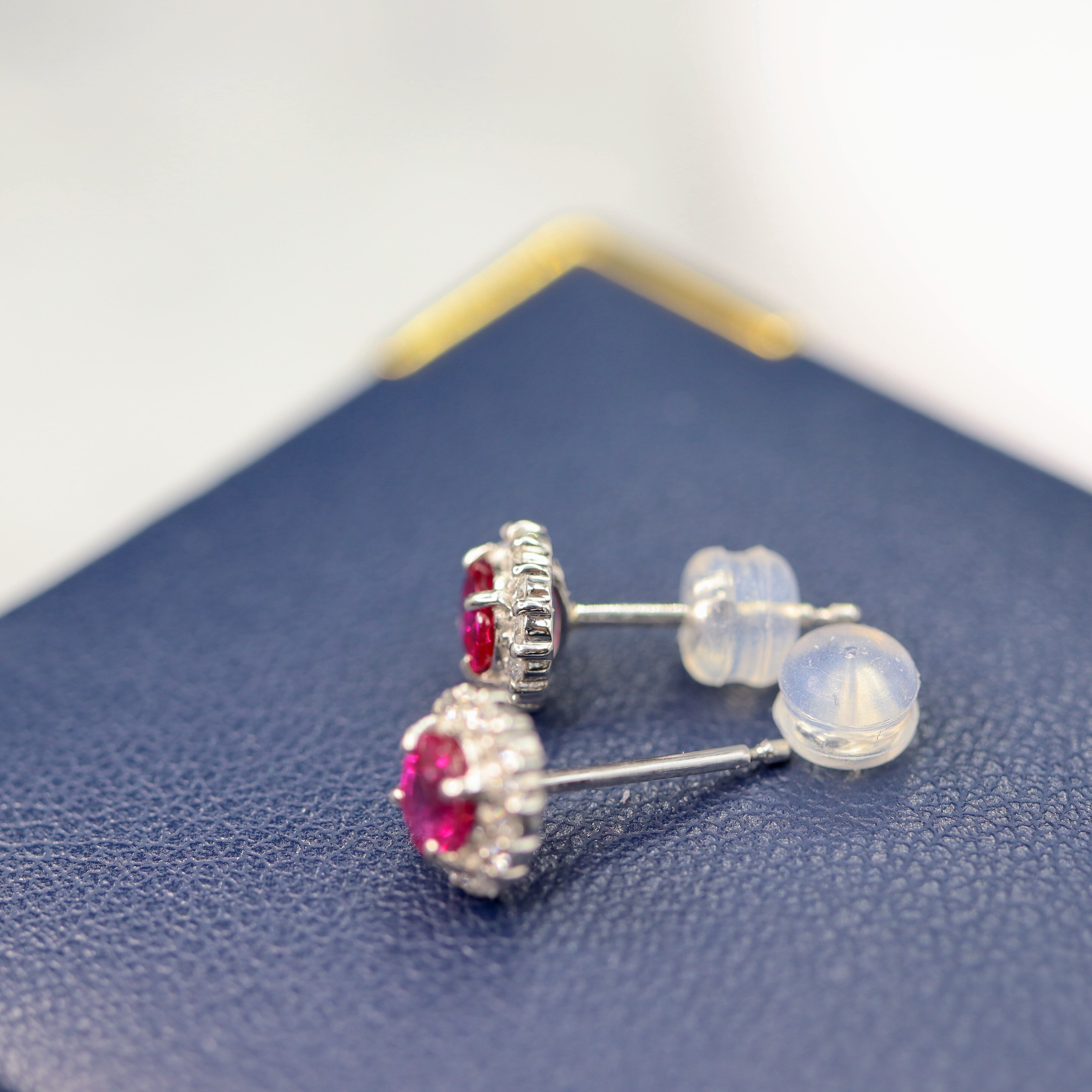 Pt900 ルビーダイヤモンドピアス | FADEN JEWELRY