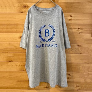 【champion】カレッジ バーナード大学 Tシャツ ロゴ プリント BARNARD 2XL ビッグサイズ US古着