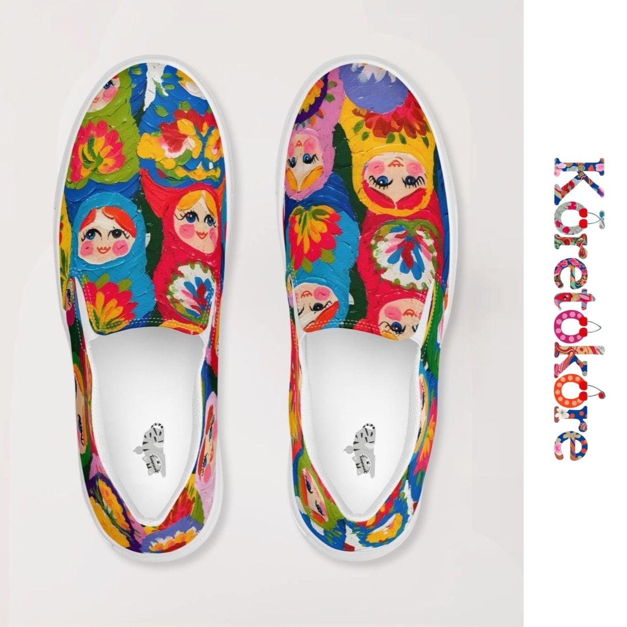 Matryoshka slip-on canvas shoes A5015