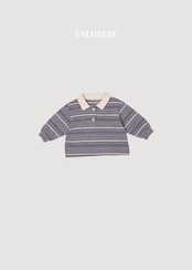 韓国子供服 / 26Autumn / 〖取寄〗valubebe / ミルキー ST 襟付きTシャツ / ベビー服 / キッズ服 *6M~S*