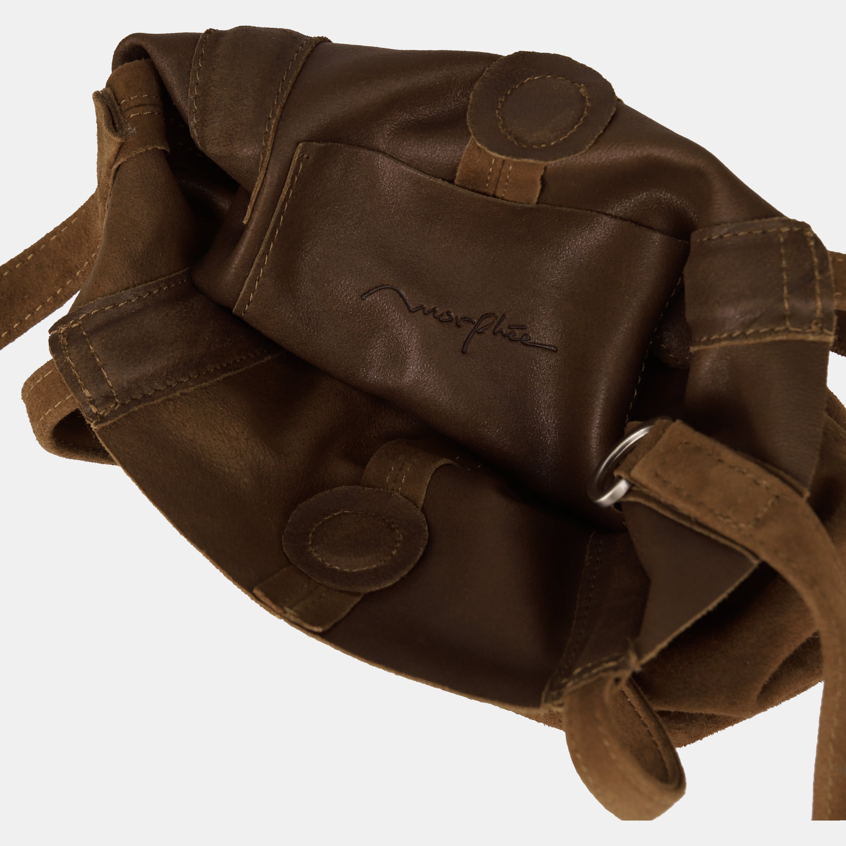 2WAY SMALL TOTE（S size）OIL SUEDE BROWN | Morphee（モルフェ）