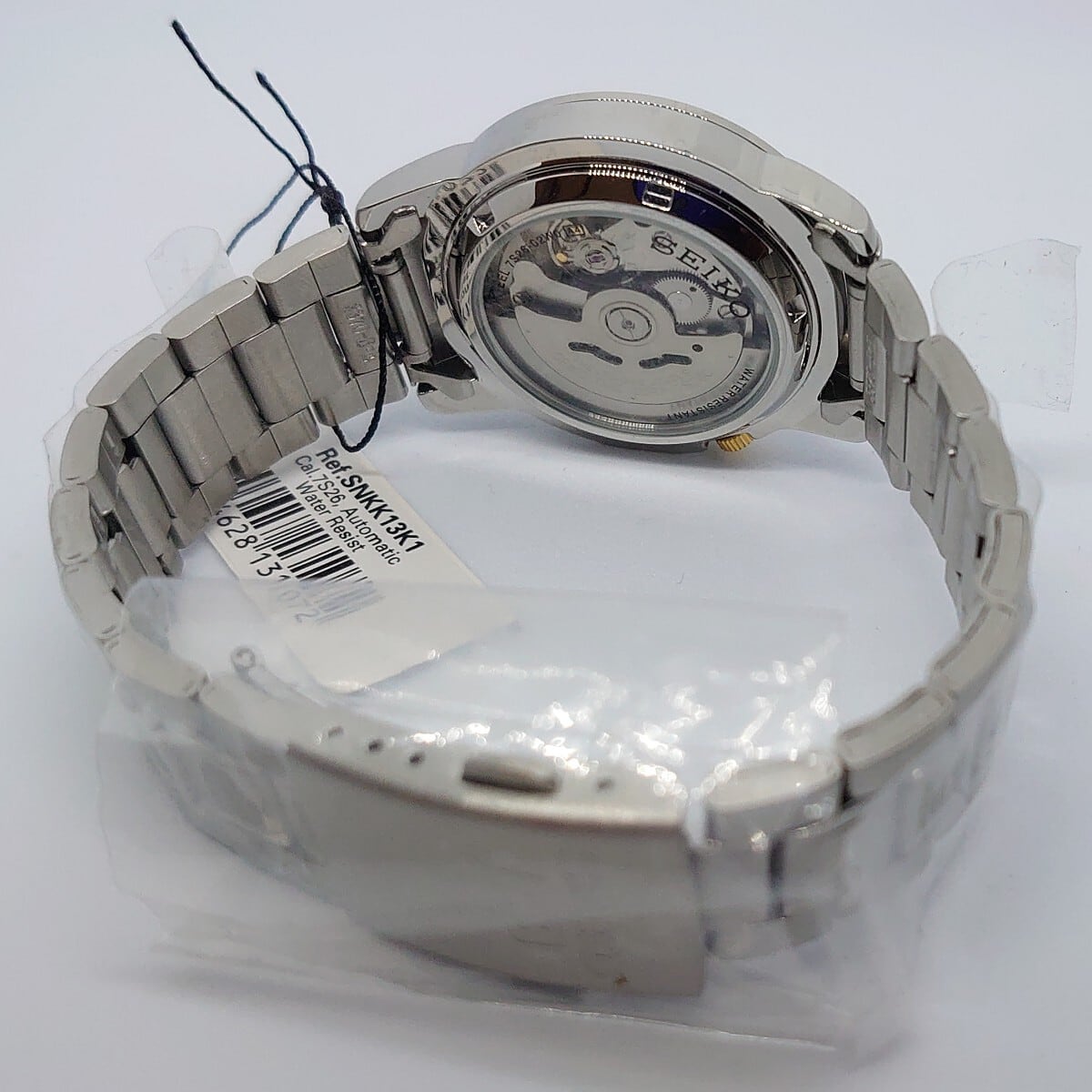中古】SEIKO 腕時計 自動巻き セイコー5 バック スケルトン SNKK13K1