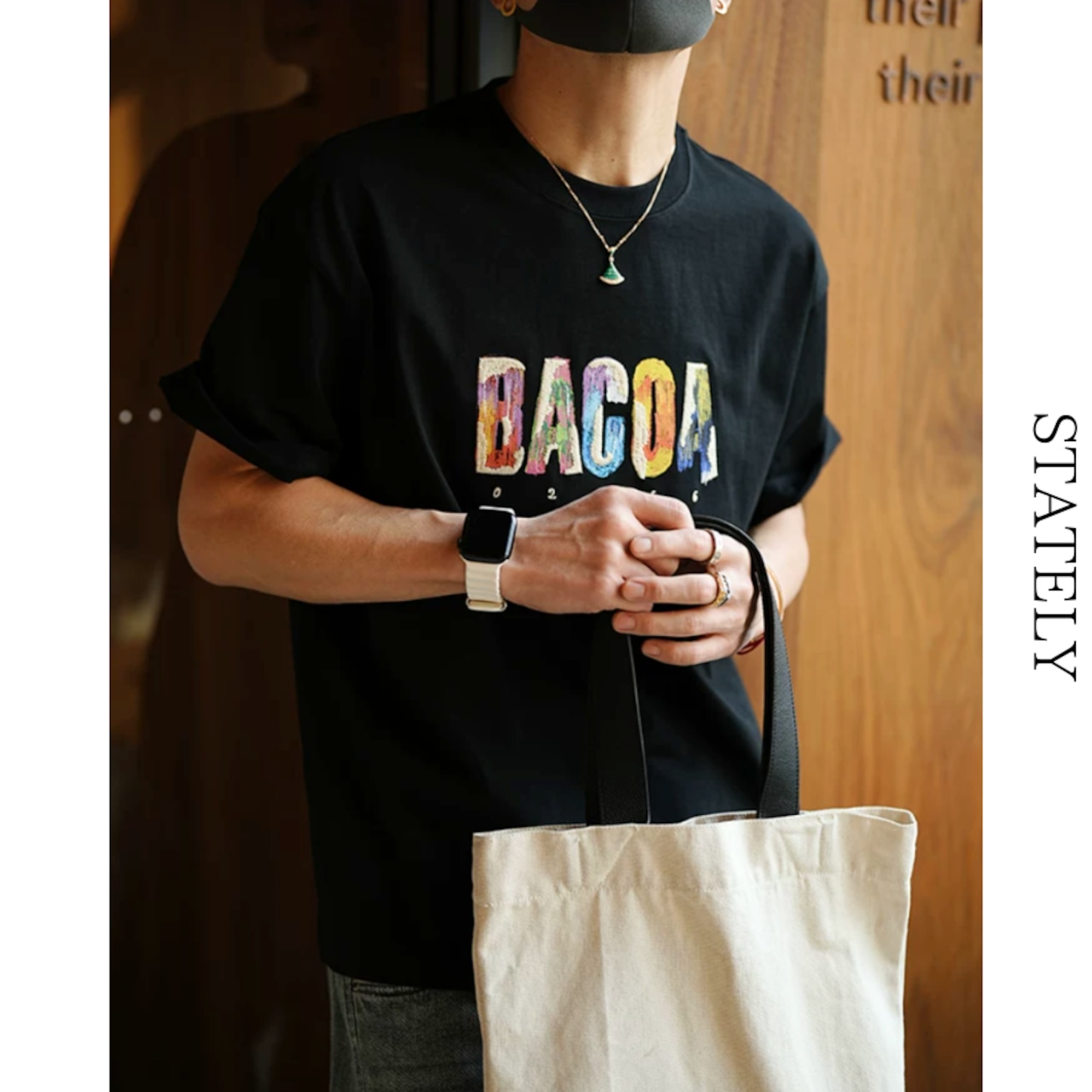 BAGOA Art ロゴ Tee/2color_T233・画像4