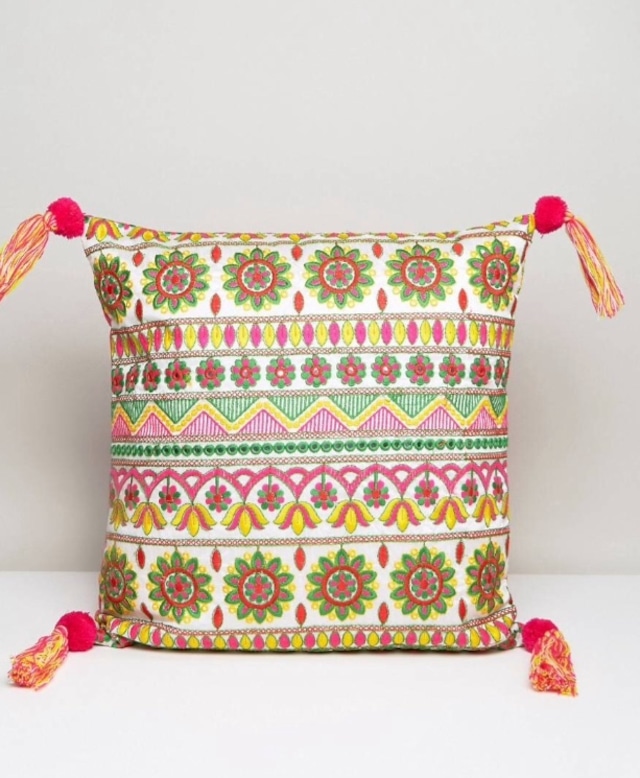 cushion cover with tassel