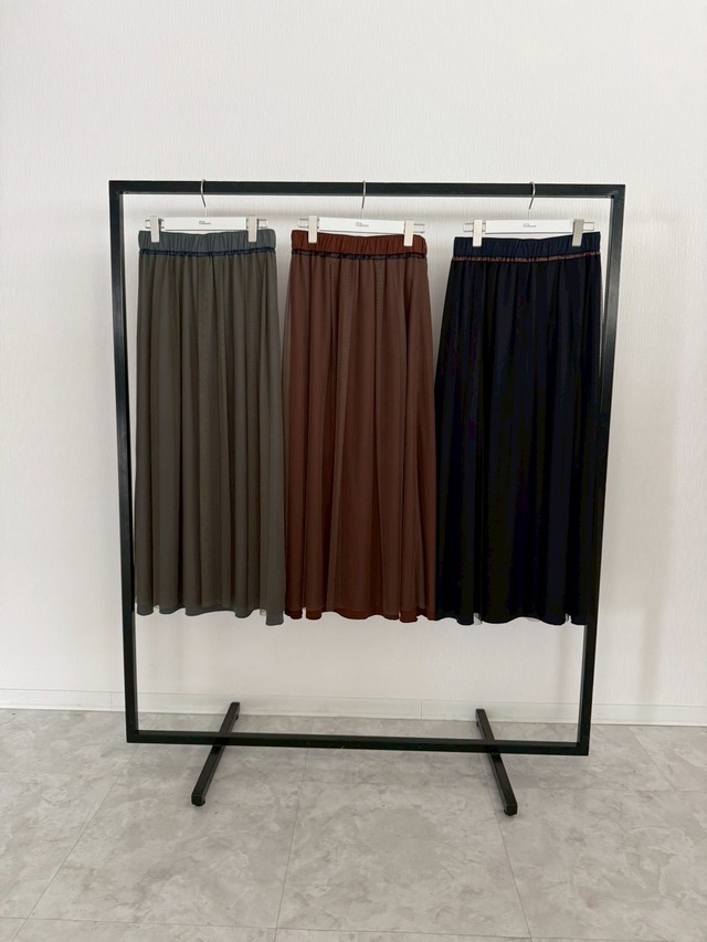 【ご予約】BO26-707K Sheer Layered Long Skirt【boutique ordinary】