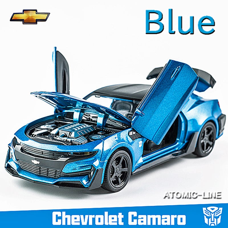 シボレー CAMARO カマロ 1/32 ミニカー 全5色 ライト点灯 エンジン