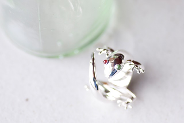 【ORDER】Gecko pinky ring #3〜4 SV925 / カベチョロ ピンキーリング