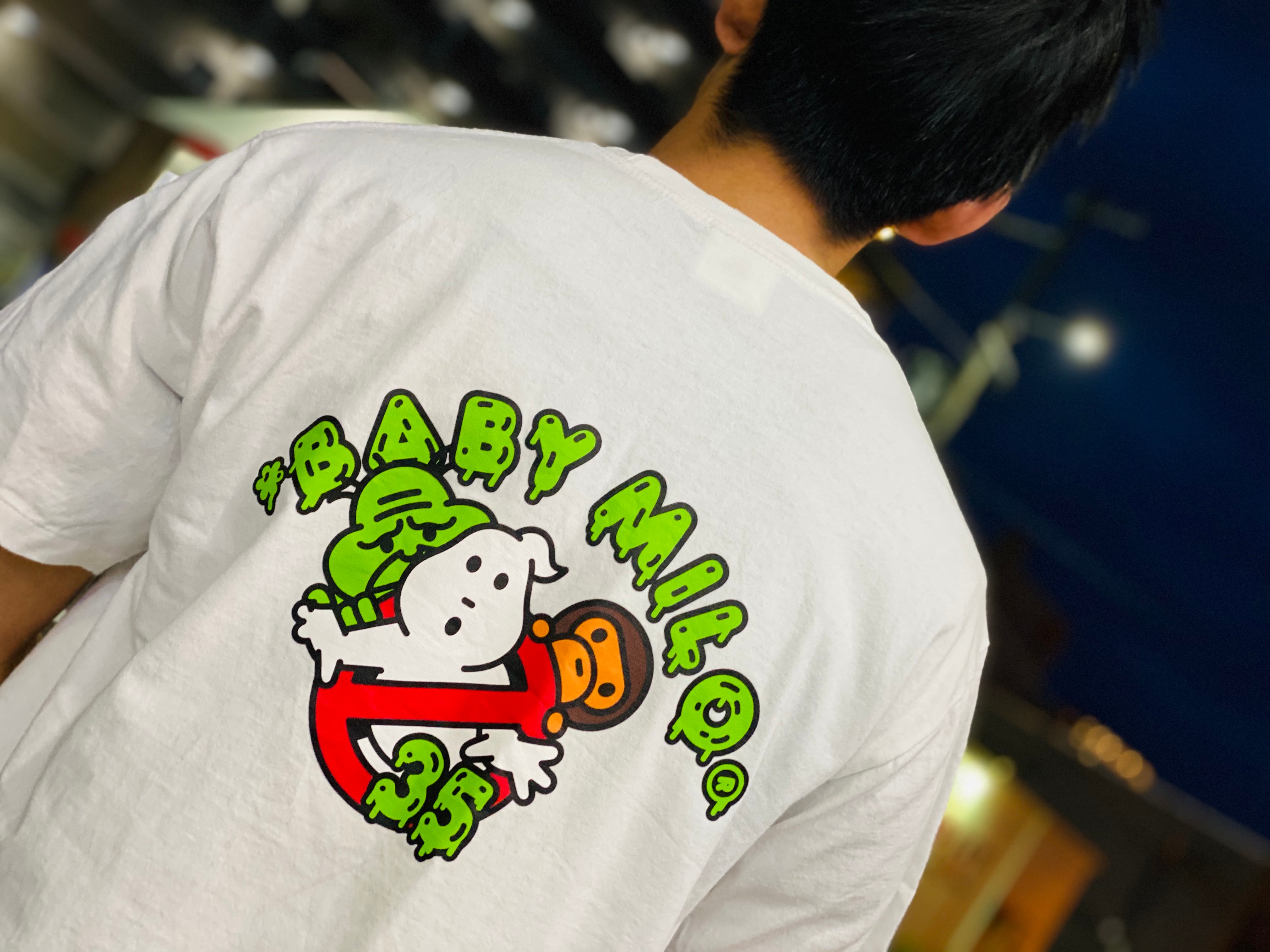 A BATHING APE GHOSTBUSTERS TEE WHITE LARGE ゴーストバスターズ