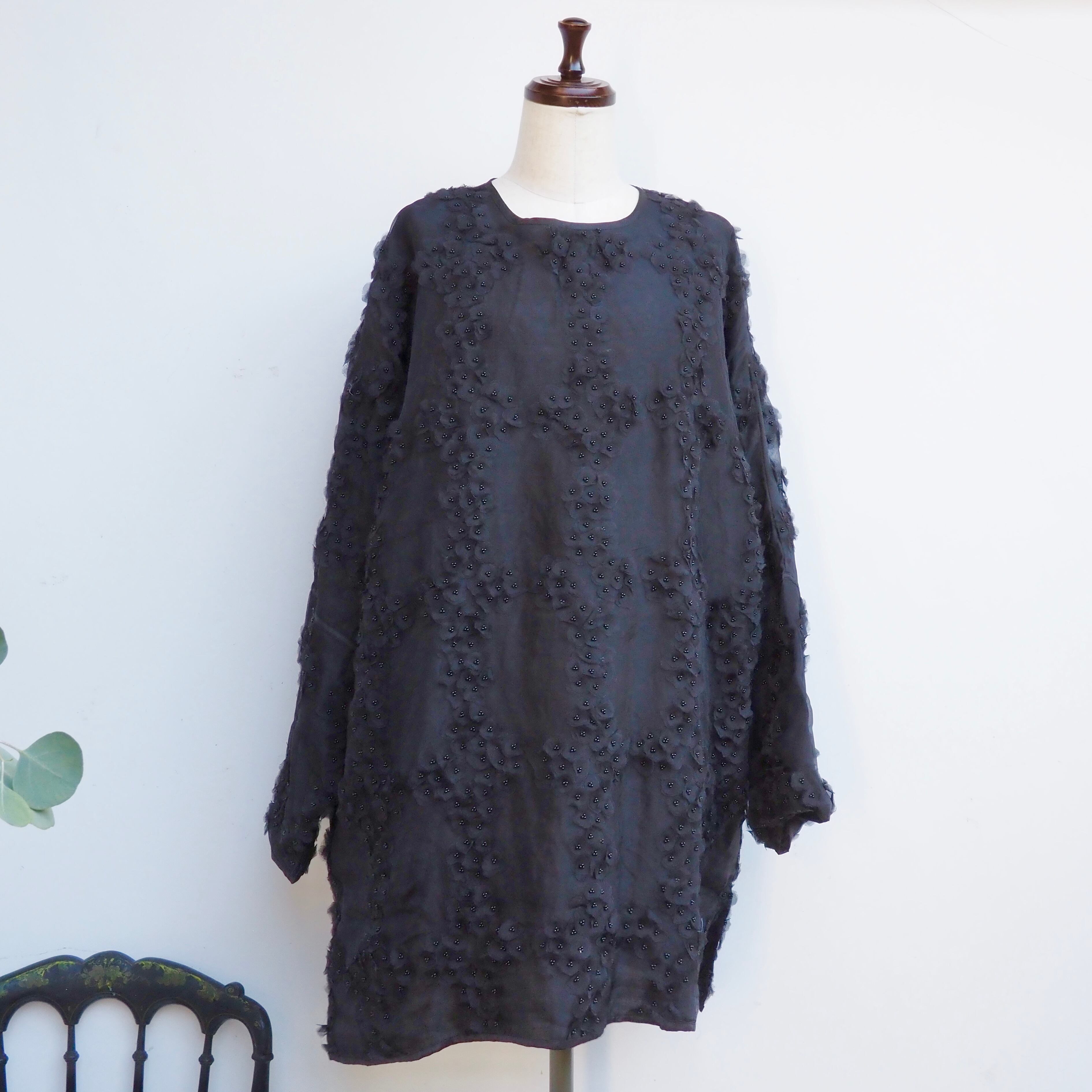BUNON/Flower Layered SilkTunic/シルクチュニック