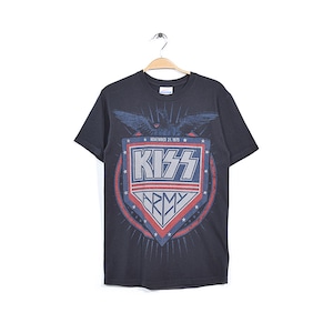 KISS ARMY キッスアーミー ロックTシャツ ミュージック Tシャツ バンドTシャツ キッス メンズS 古着 @BB0733