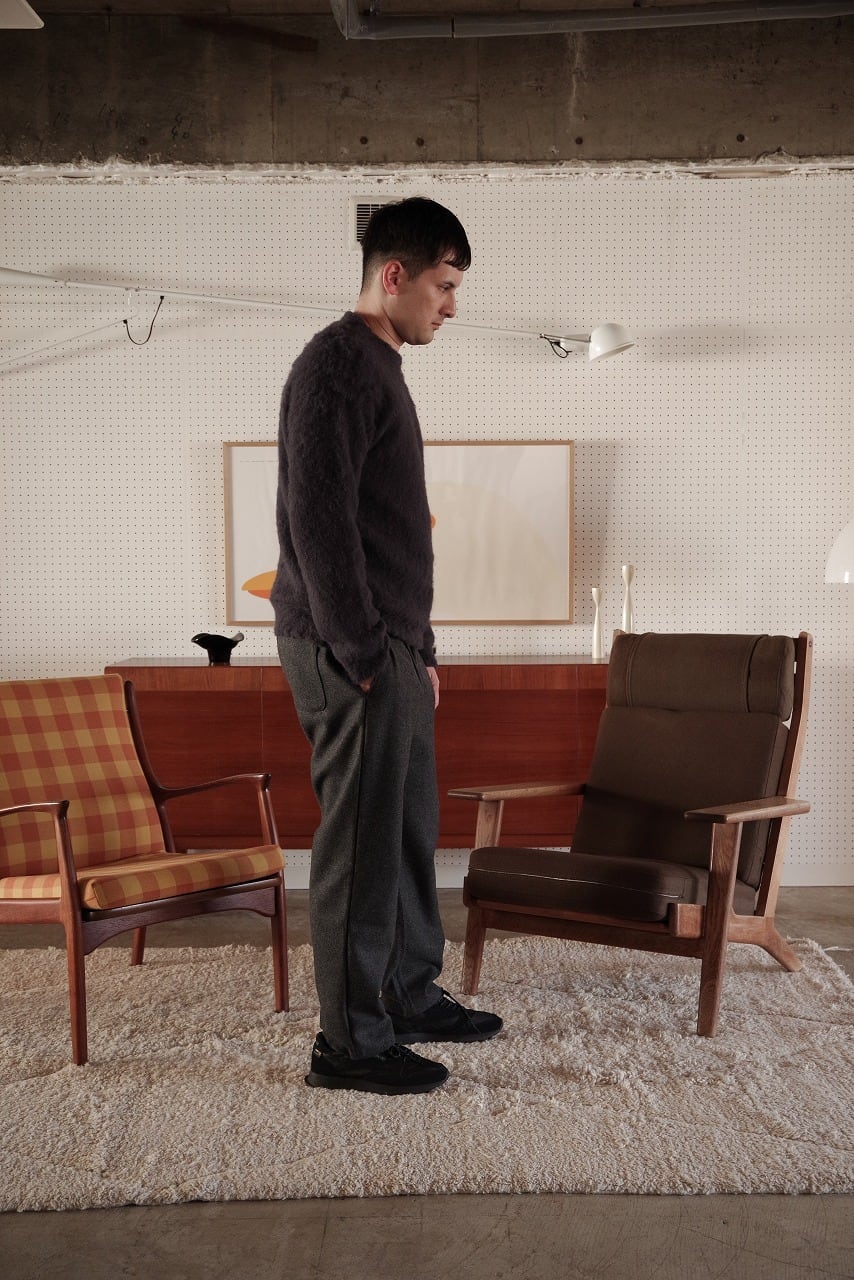 Felted Melton Easy Trousers