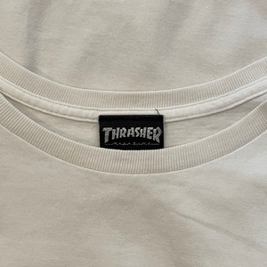 【THRASHER】ビッグロゴ Tシャツ Mサイズ スラッシャー スケボー US古着 アメリカ古着