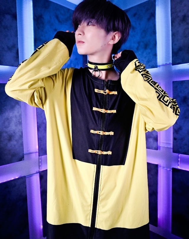 ChaYBER Fighting sleeve T-shirt【YELLOW】 ／AIKA ELECTRONICS
