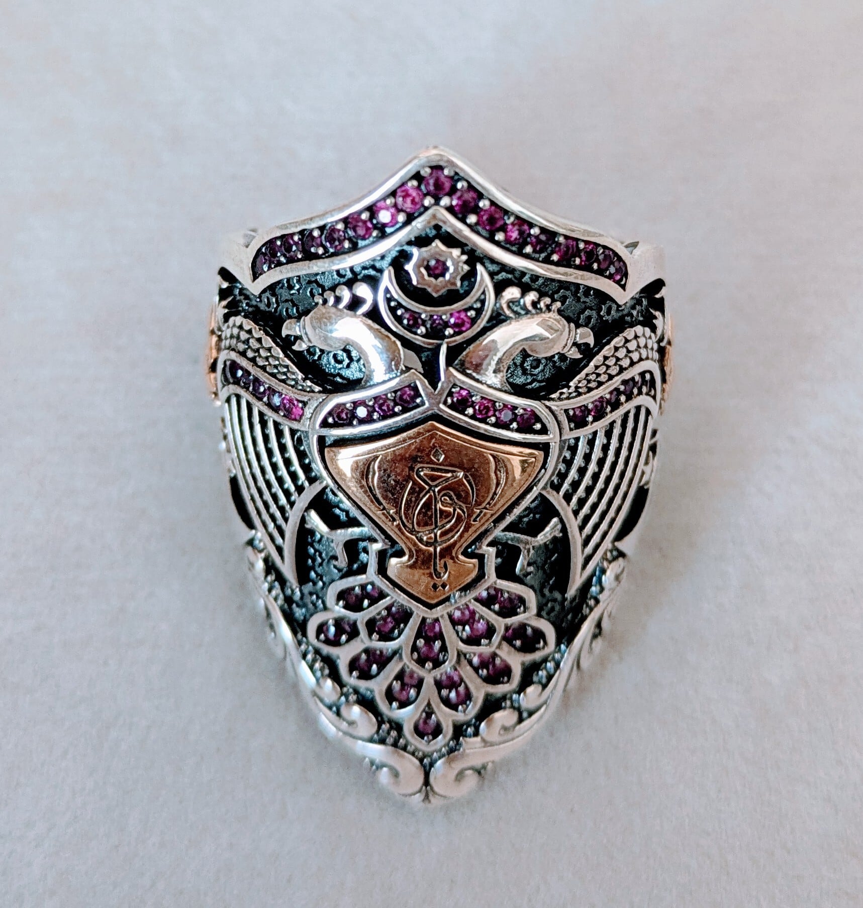 メンズ ハンドメイド リング（双頭の鷲）925silver | HAYAT TURKISH STYLE