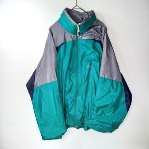 90s　ポルトガル製　ナイキ　ナイロンジャケット　刺繍ロゴ　銀タグ　ユーロ古着